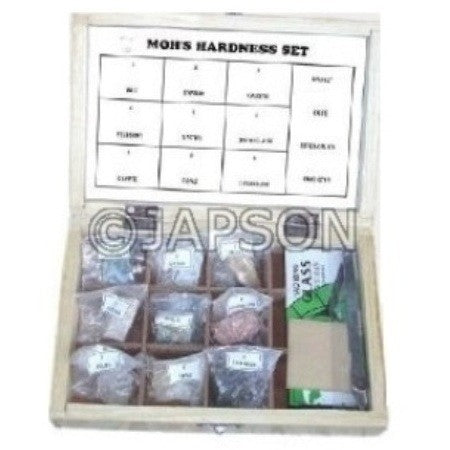 Mohs Hardness Set, Collection of 9 Mohs Hardness Set Mohs Hardness Set, Collection of 9 Mohs Hardness Set